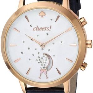 Kate Spade Hybrid Smartwatch Navy Rose Gold EUC